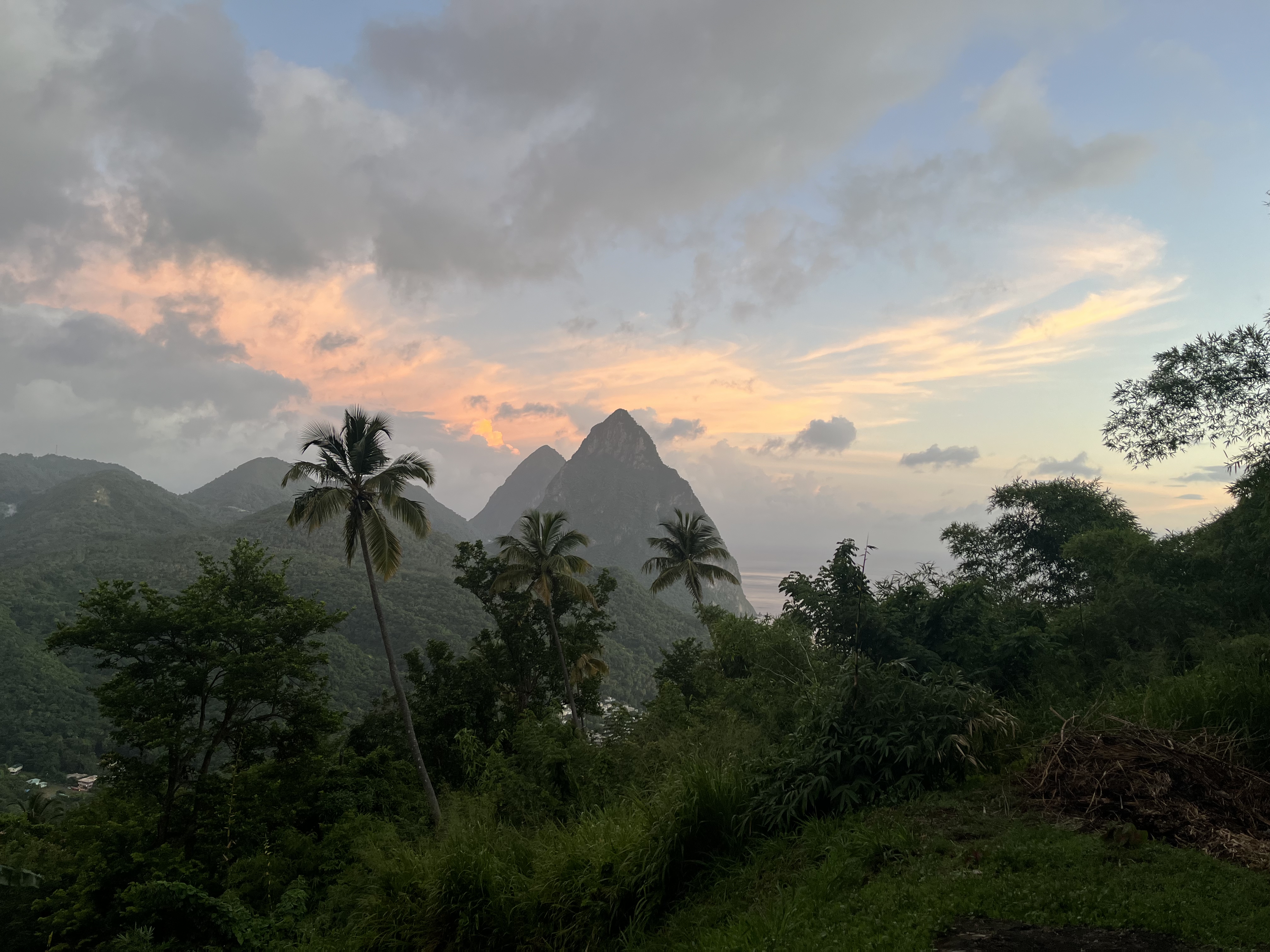 The Pitons in Saint Lucia
